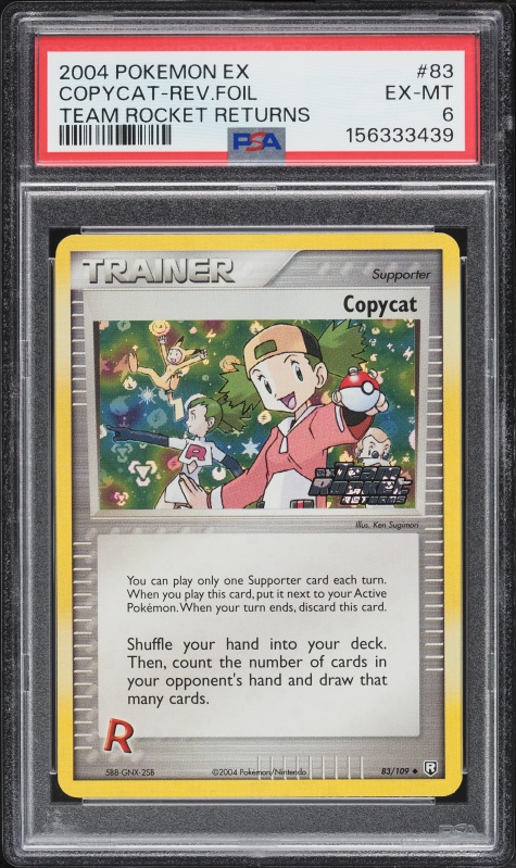 2004 Pokemon EX Team Rocket Returns Reverse Holo Copycat #83 PSA 6 EXMT