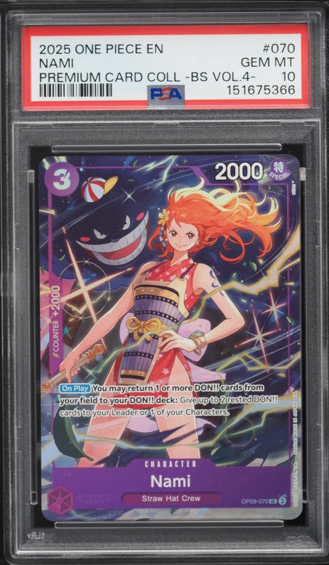 2022 One Piece Japanese Premium 25th Anniversary Manga Art Nami