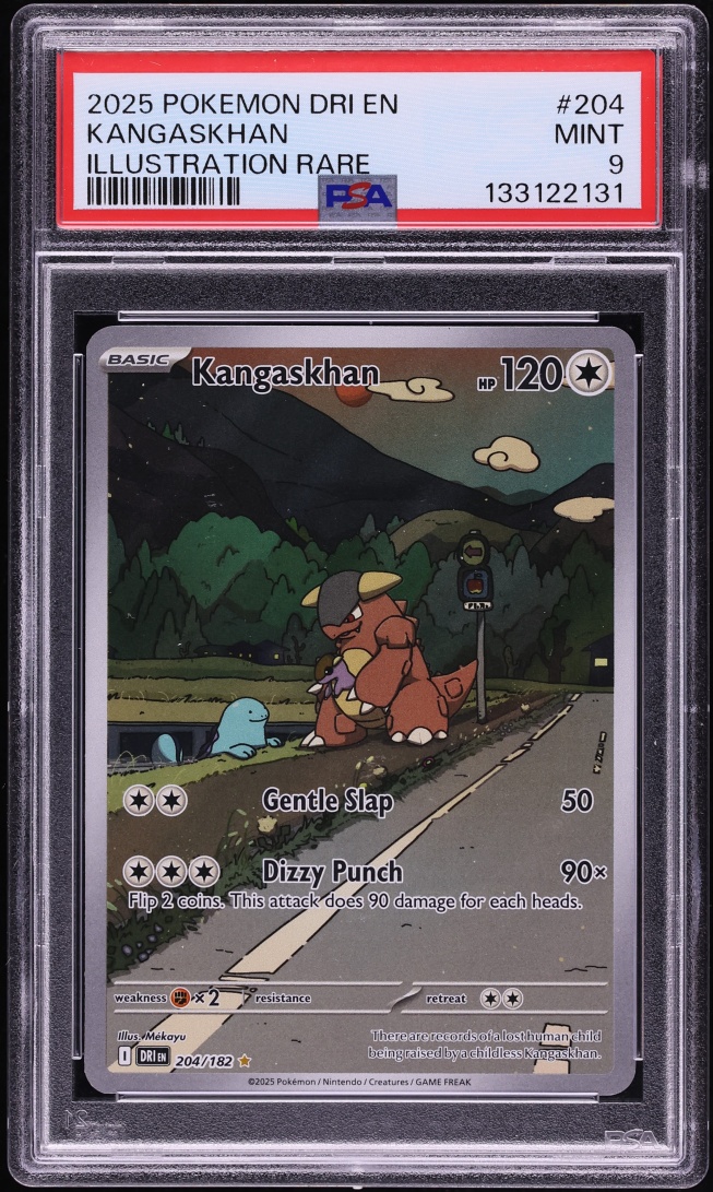 2025 Pokemon Scarlet & Violet Destined Rivals IR Kangaskhan #204 PSA 9 MINT