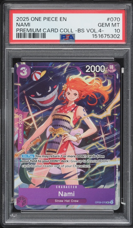2025 One Piece Premium Best Selection Vol. 4 Alt Art Nami #OP09