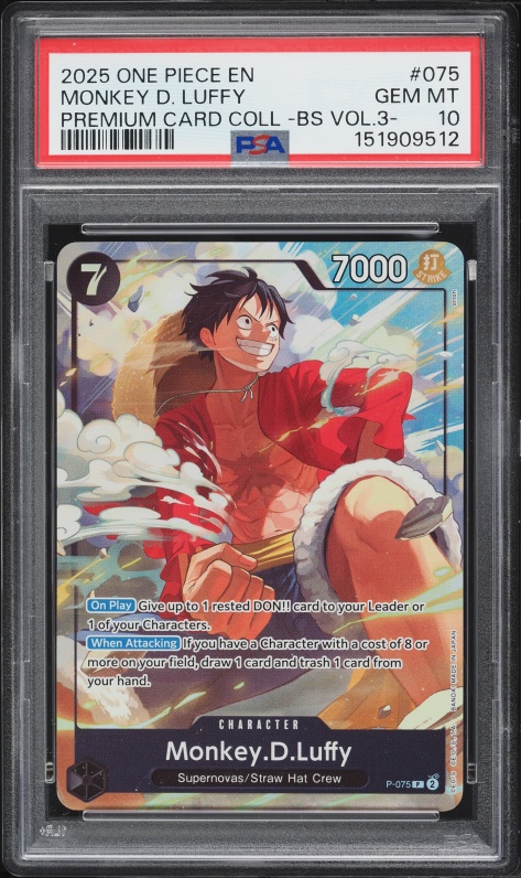 CGC10】モンキー・D・ルフィ P-106 PSA10】モンキー・D・ルフィ P [P