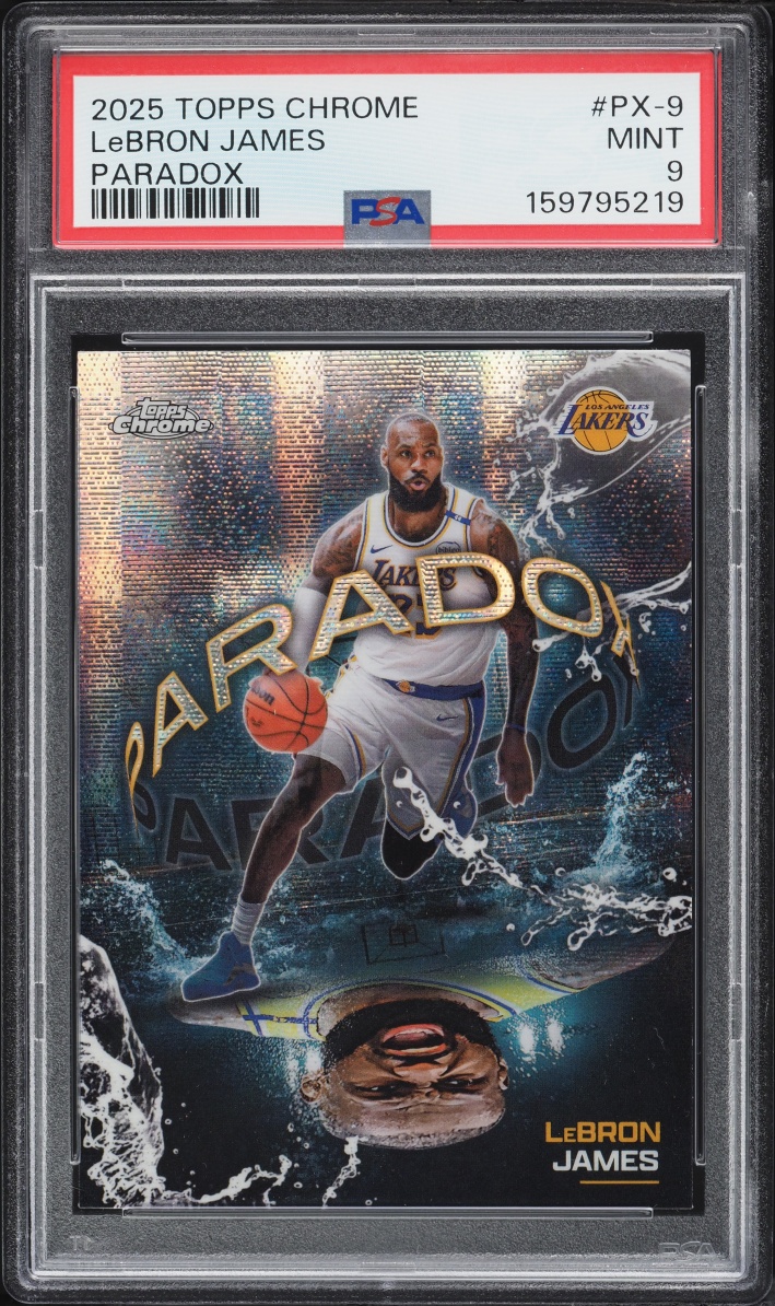 2025 Topps Chrome Paradox LeBron James #PX-9 PSA 9 MINT on