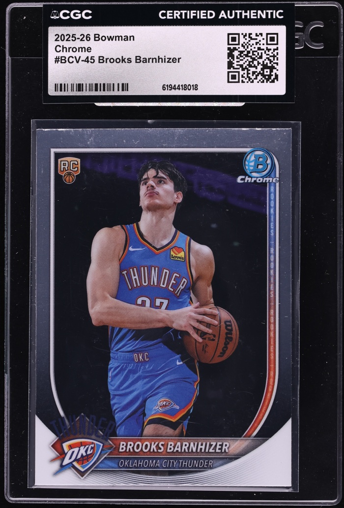 Brooks Barnhizer #BCV-45 2025-26 Bowman Basketball Chrome Mojo