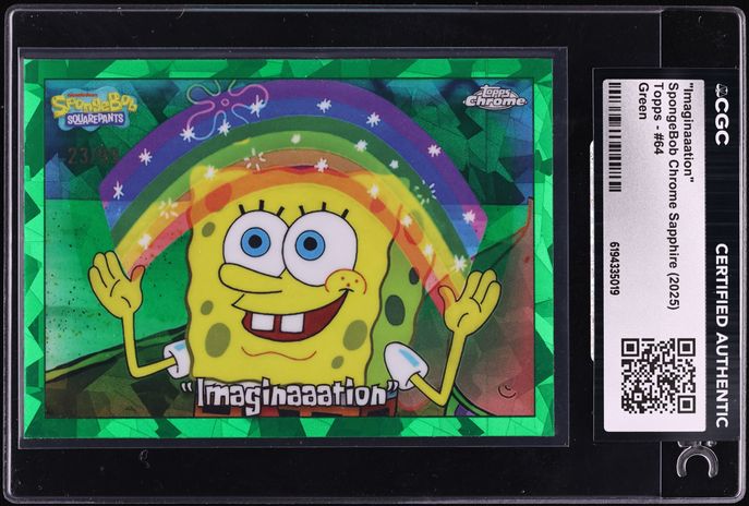2025 Topps Chrome SpongeBob Squidward's Gallery Superfractor Nolan