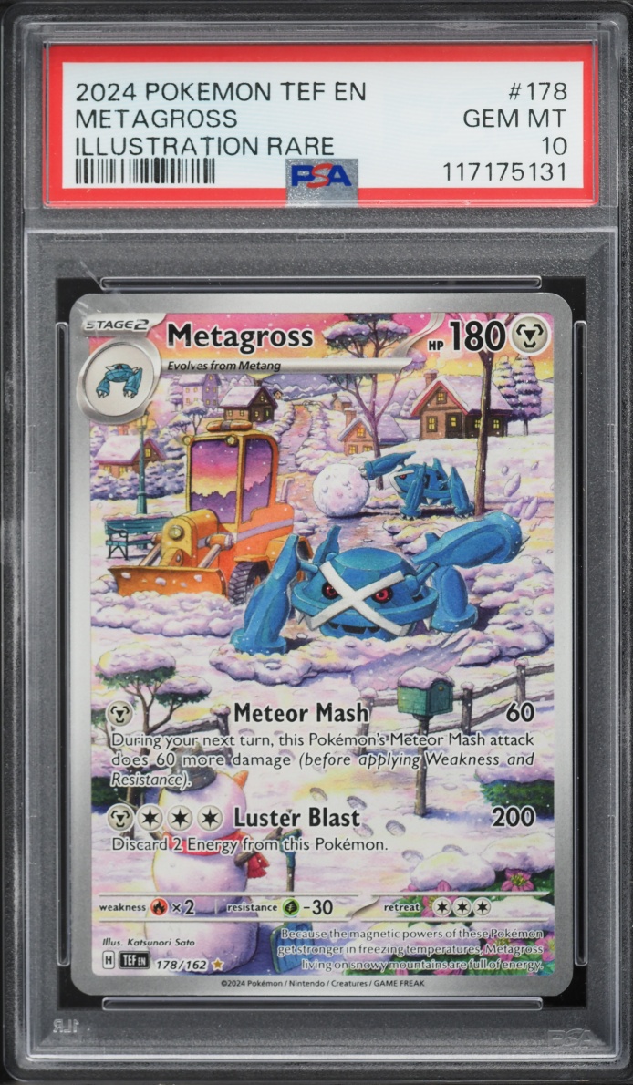 2024 Pokemon Scarlet & Violet Temporal Forces IR Metagross #178 PSA 10 GEM MINT