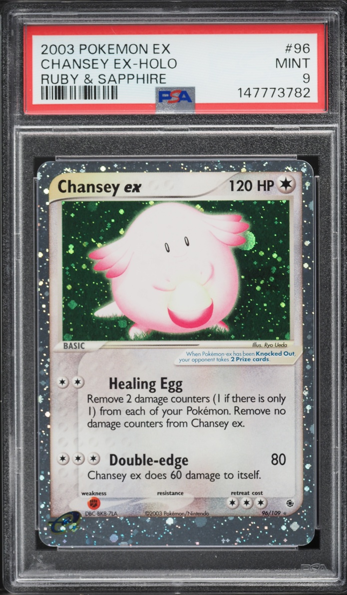 2003 Pokemon EX Ruby & Sapphire Holo Chansey ex #96 PSA 9 MINT
