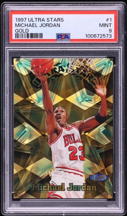 1997 Ultra Stars Gold Michael Jordan #1US PSA 9 MINT