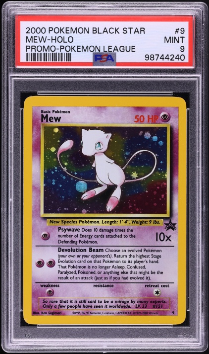 mew holographic promo card Pokemon Weakness Psychic ×2 Retreat Cost CGC 7.5 Ancient Mew Holo