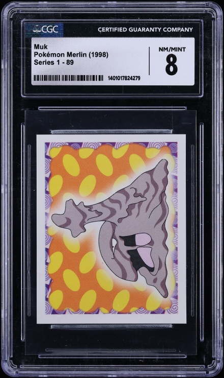 1998 Pokemon Merlin Series 1 Muk #89 CGC 8 NM-MT