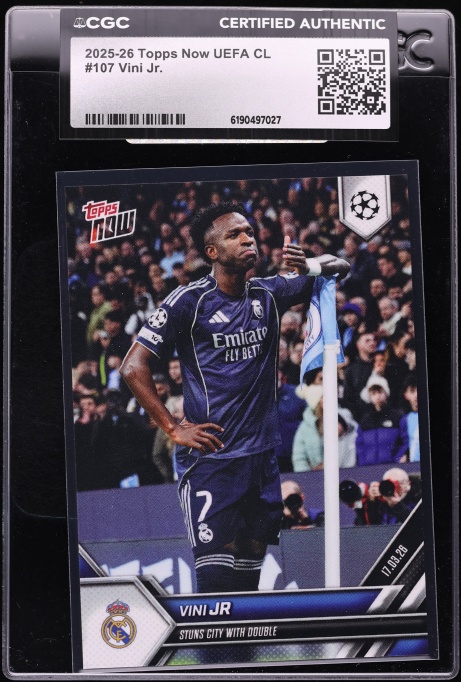 2022 Topps Chrome UEFA Club Competitions Orange Refractor Vini Jr