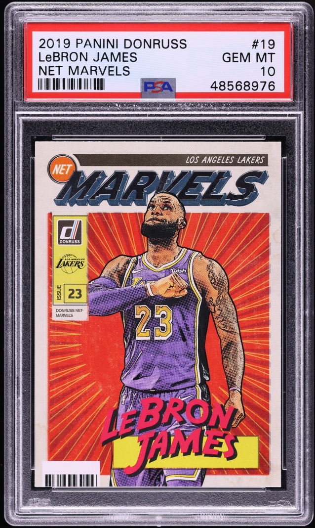 2019 Donruss Net Marvels LeBron James #19 PSA 10 GEM MINT