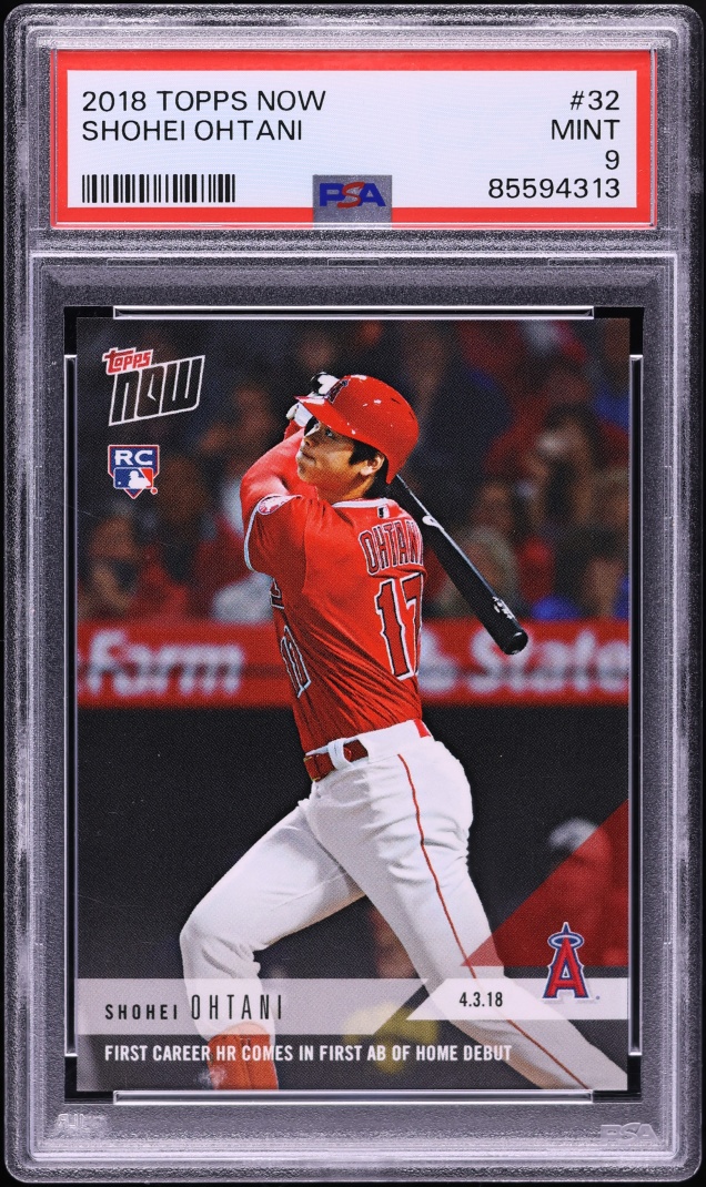 2018 Topps Now Shohei Ohtani ROOKIE #32 PSA 9 MINT