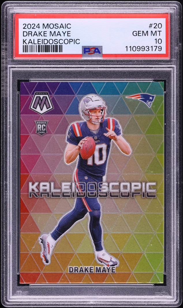 2024 Panini Mosaic Kaleidoscopic Drake Maye ROOKIE #20 PSA 10 GEM MINT