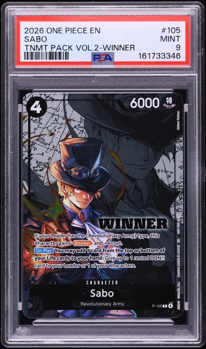 2026 One Piece Promo Illustration Box Vol. 5 SR Alt Art Sabo #OP05