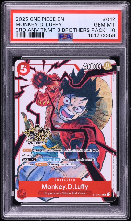 2025 One Piece Japanese Promo Monkey D. Luffy #P-106 PSA 10 GEM