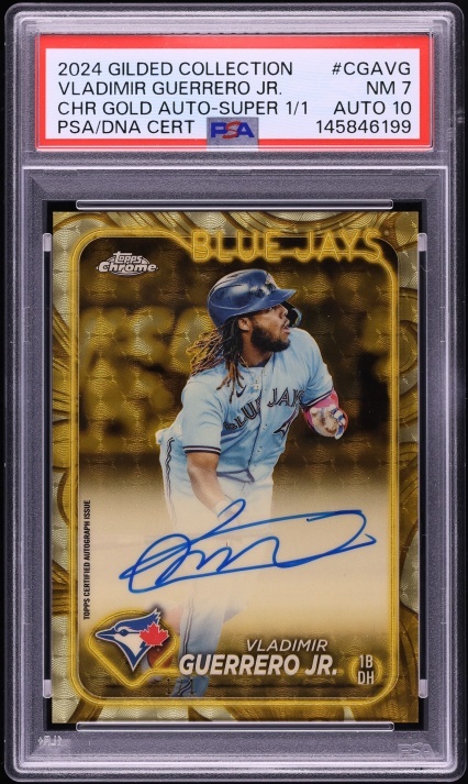 2019 Topps Chrome Update Debut Gold Refractor Vladimir Guerrero Jr