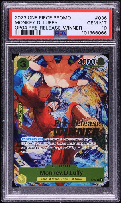 2024 One Piece Japanese Promo Mos Burger Monkey D. Luffy #P-080