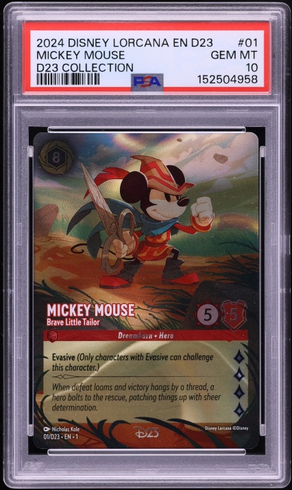 2022 Disney Lorcana Promo D23 Expo Collector's Set Mickey Mouse
