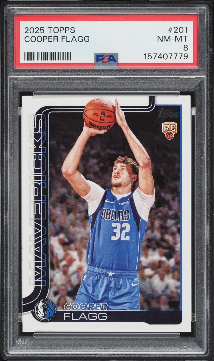 2025 Topps Basketball Cooper Flagg ROOKIE #201 PSA 8 NM-MT