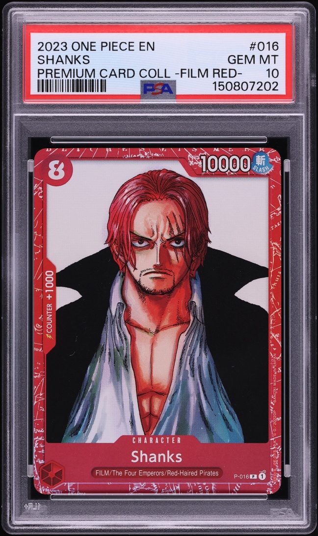 2023 One Piece Promo Premium Collection Film Red Shanks #P-016 PSA
