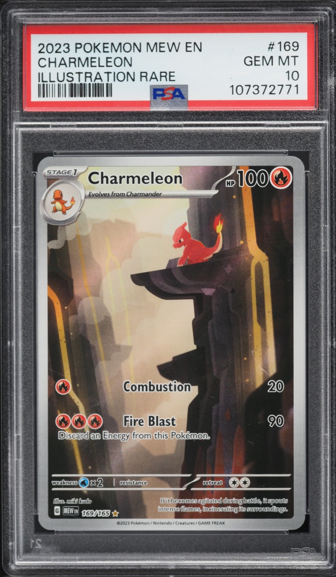 2023 Pokemon Scarlet & Violet 151 IR Charmeleon #169 PSA 10 GEM MINT