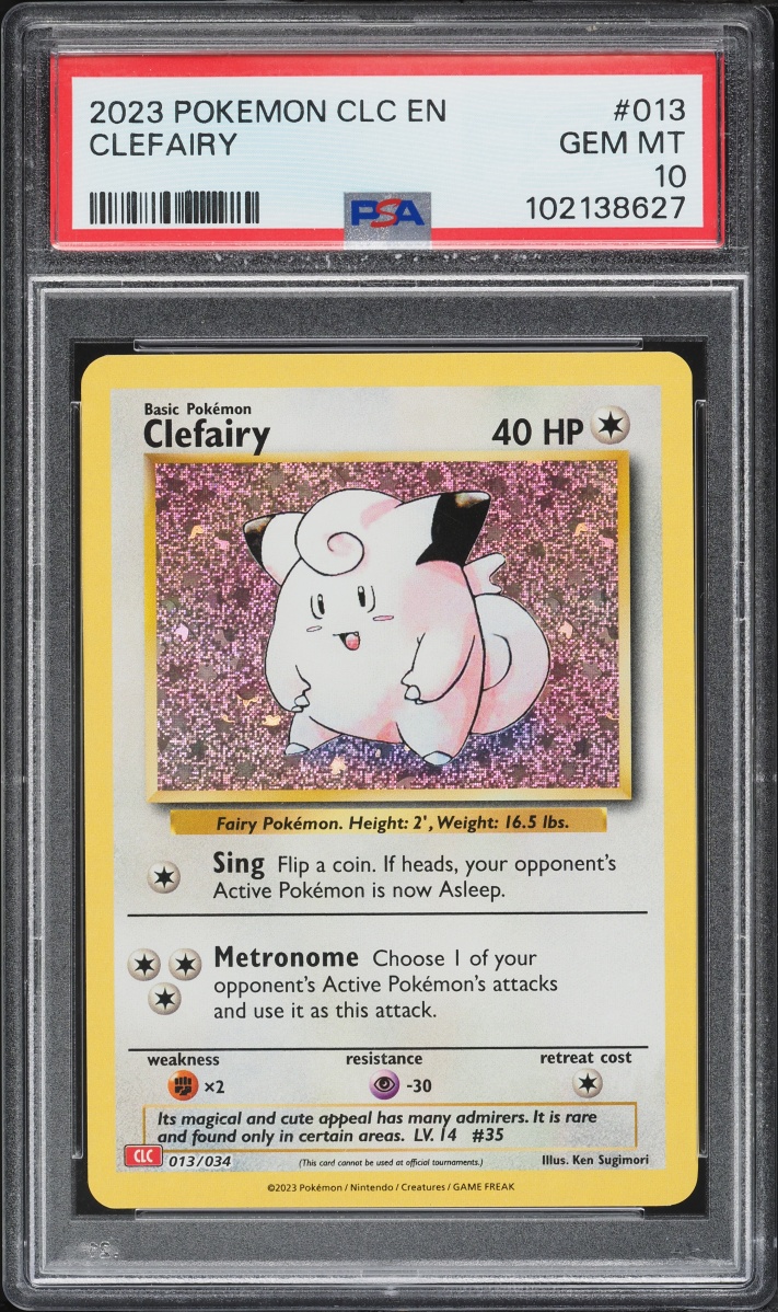 2023 Pokemon Scarlet & Violet TCG Classic Collection Holo Clefairy #13 PSA 10 GEM MINT