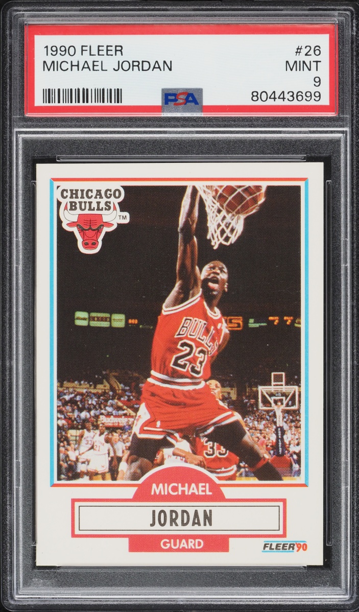 1990 Fleer Basketball Michael Jordan #26 PSA 9 MINT