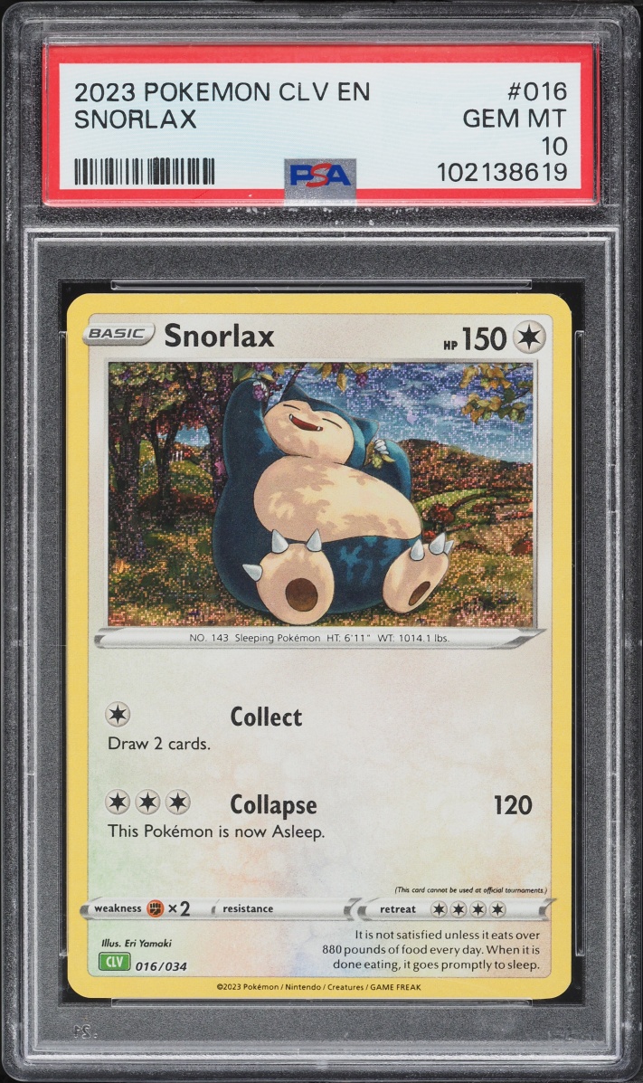 2023 Pokemon Scarlet & Violet TCG Classic Collection Holo Snorlax #16 PSA 10 GEM MINT