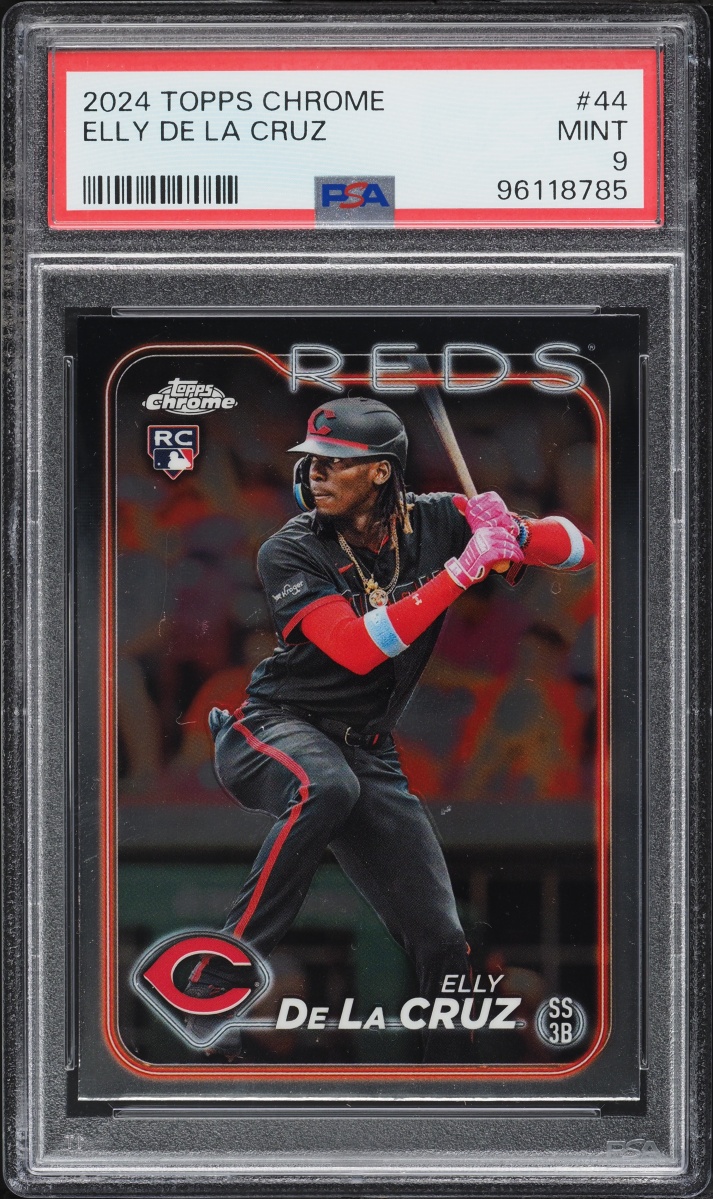 2024 Topps Chrome Elly De La Cruz ROOKIE #44 PSA 9 MINT