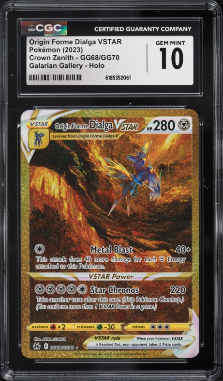 2023 Pokemon SWSH Crown Zenith Full Art Origin Forme Dialga VSTAR