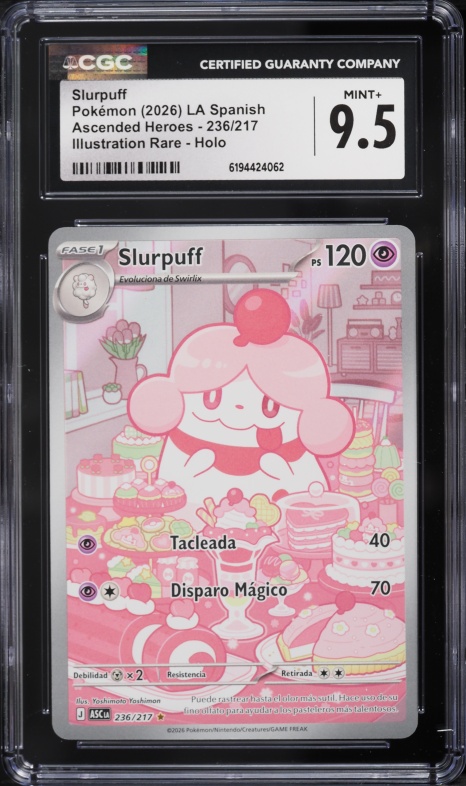 2026 Pokemon Mega Evolution Ascended Heroes IR Slurpuff #236 CGC 9.5 MINT+