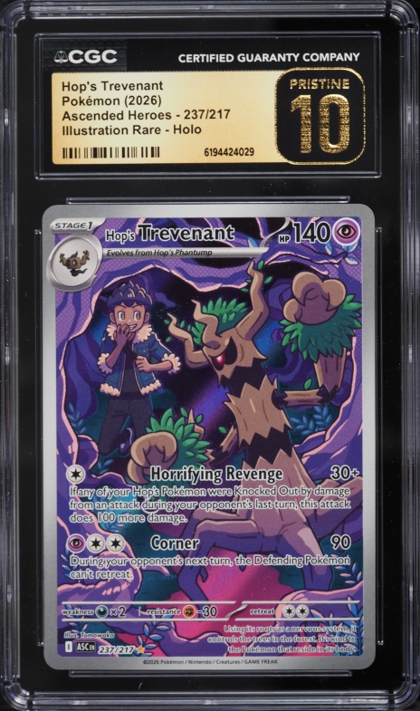 2026 Pokemon Mega Evolution Ascended Heroes IR Hop's Trevenant #237 CGC 10 PRISTINE
