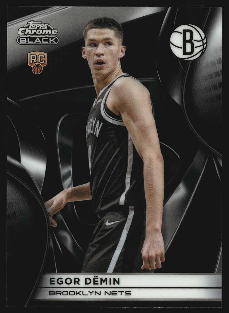 2025 Topps Chrome Black Egor Demin ROOKIE #105