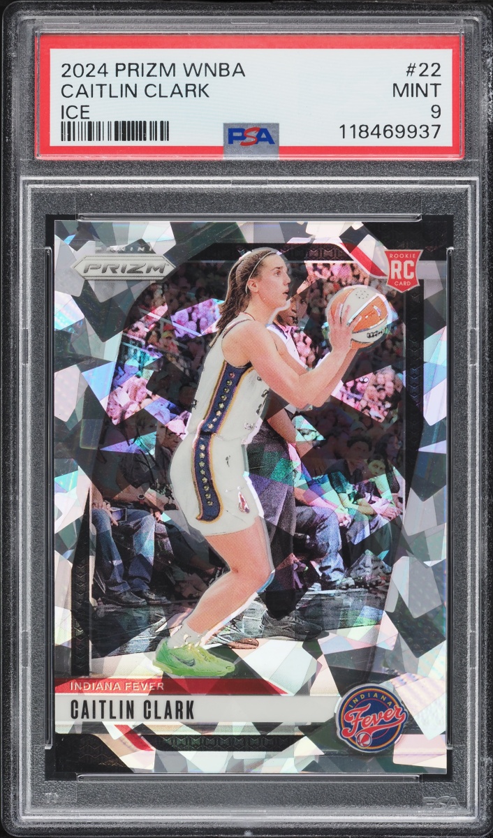 2024 Panini Prizm WNBA Ice Caitlin Clark ROOKIE #22 PSA 9 MINT
