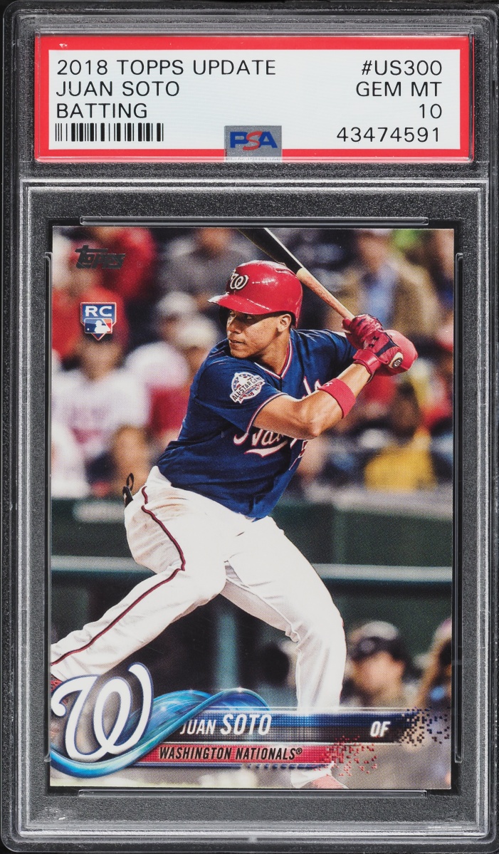 2018 Topps Update Batting Juan Soto ROOKIE #US300 PSA 10 GEM MINT