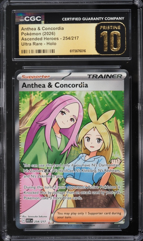 2026 Pokemon Mega Evolution Ascended Heroes Full Art Anthea & Concordia #254 CGC 10 PRISTINE
