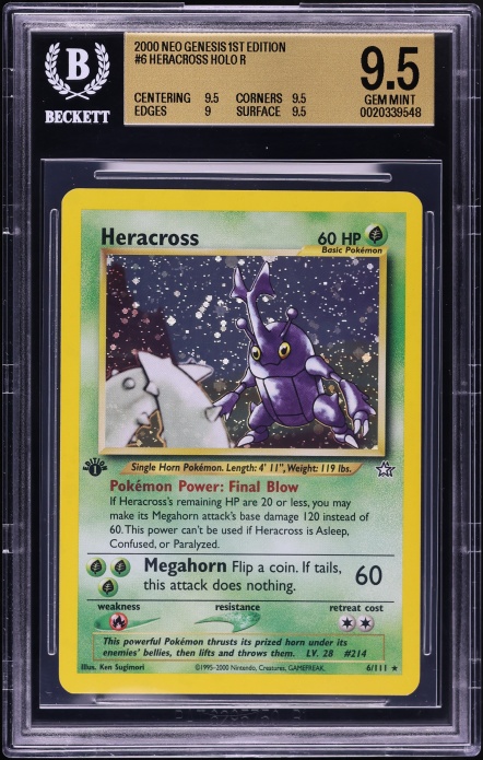 2000 Pokemon Neo Genesis 1st Edition Holo Lugia #9 PSA 10 GEM MINT