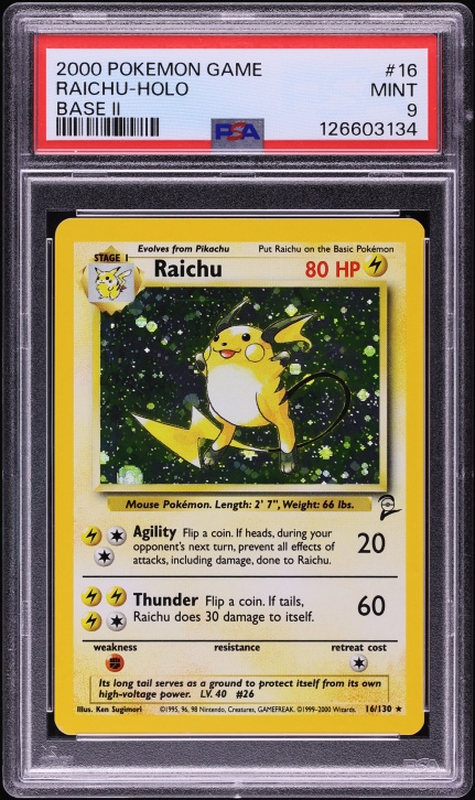 raichu rare pokemon card Wizards of the Coast Fossil #29 Trading Card : Toys & Games Colorless Electric Ball (120) Weakness Fighting 2 Retreat Cost Pokemon Promo Ultra Rare Holo