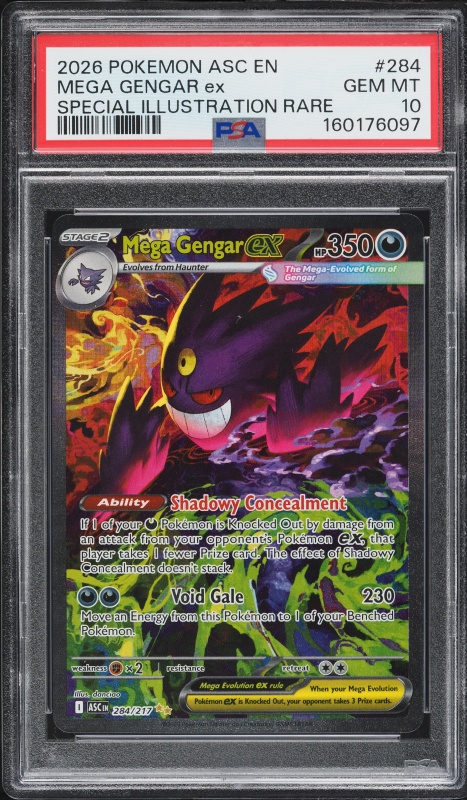 2025 Pokemon Japanese Mega Dream Ex SAR Mega Gengar EX #240 CGC 10