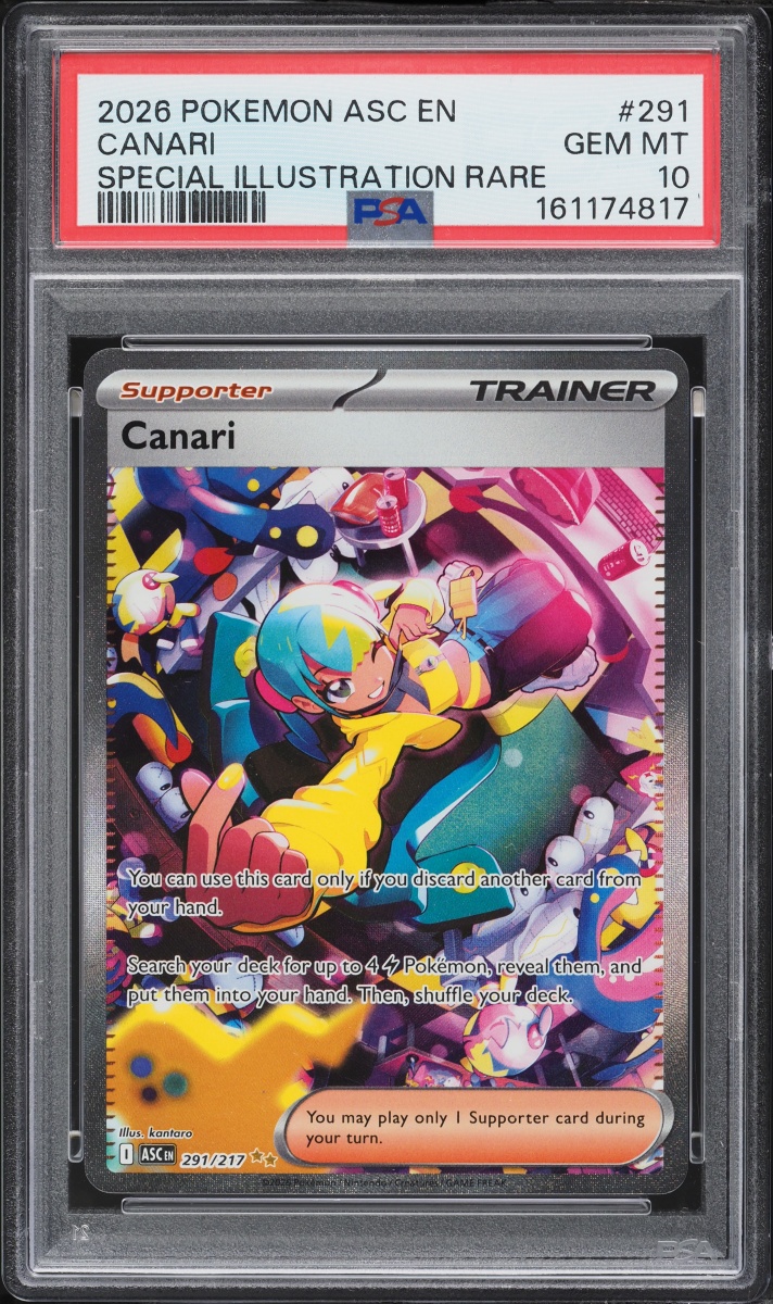 2026 Pokemon Mega Evolution Ascended Heroes SIR Canari #291 PSA 10 GEM MINT