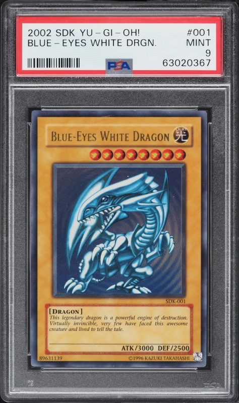 2002 Yu-Gi-Oh! Legend Of Blue Eyes Blue-Eyes White Dragon #LOB-001