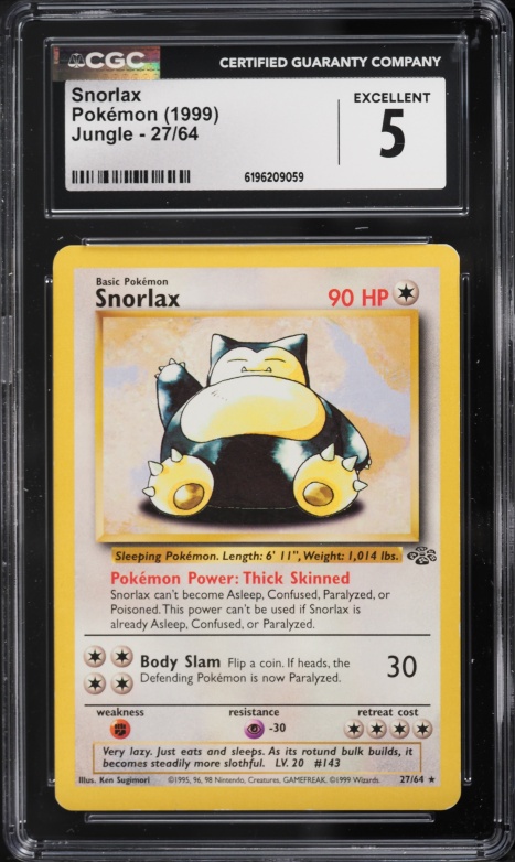1999 snorlax pokemon card value Pokmon Jungle 1st Edition Holo #11 PSA 8 NM-MT Domino City Gaming Pokemon Fates Collide Snorlax 77/124 single Trading Card 1999 Pokemon Jungle 1st Edition