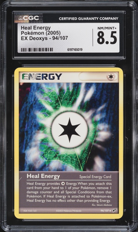 2005 Pokemon EX Deoxys Heal Energy #94 CGC 8.5 NM-MT+