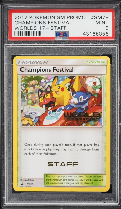 2018 Pokemon French SM Black Star Promo World Champions Festival