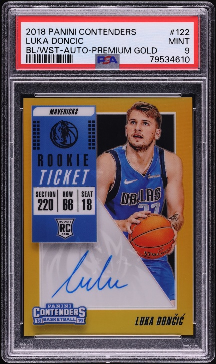 2018 Panini Prizm Fast Break Blue Prizms Luka Doncic ROOKIE RC