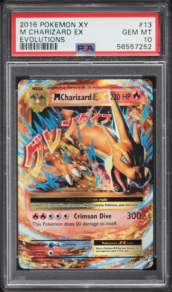 2016 Pokemon XY Evolutions Holo M Charizard ex #13 PSA 10 GEM MINT