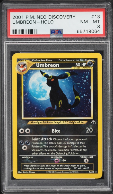2000 Pokemon Japanese Neo 2 Crossing The Ruins Holo Umbreon #197