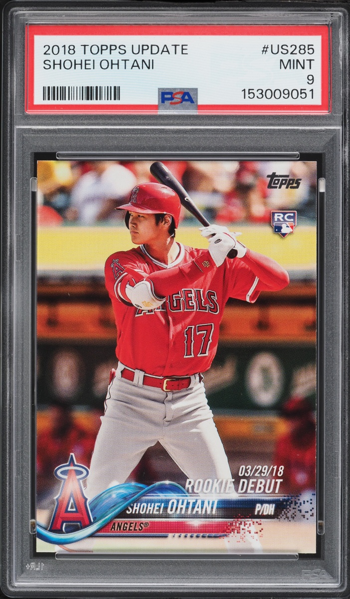 2018 Topps Update Shohei Ohtani ROOKIE #US285 PSA 9 MINT