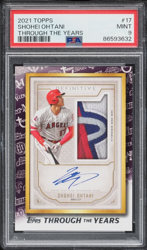 2021 Topps Project 70 By Tyson Beck Shohei Ohtani #19 PSA 9 MINT