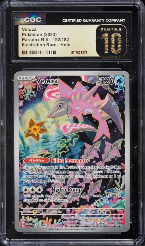 2023 Pokemon Scarlet & Violet Paradox Rift IR Veluza #192 CGC 10 PRISTINE